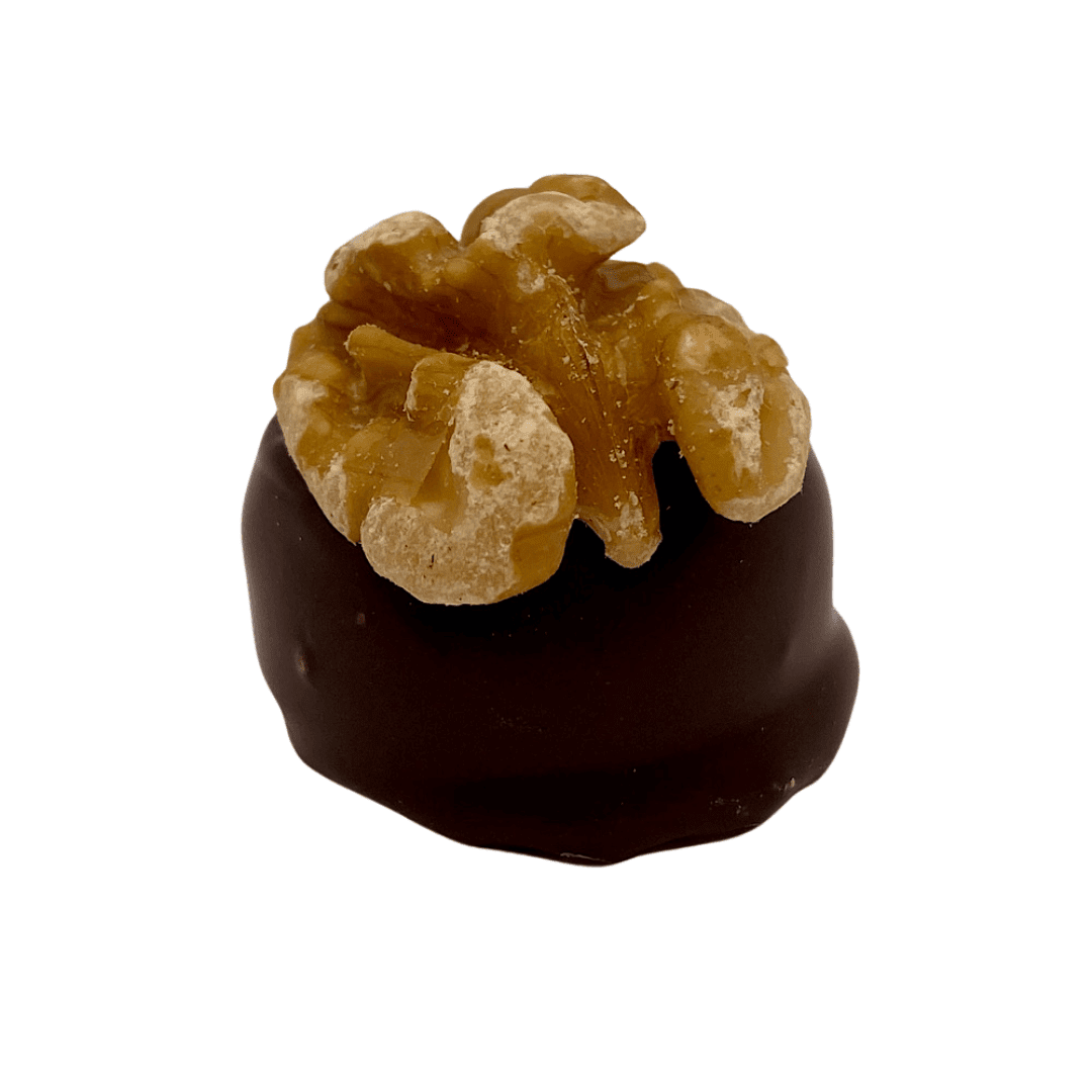 Plain Walnut Coffee Cream in dark chocolate with