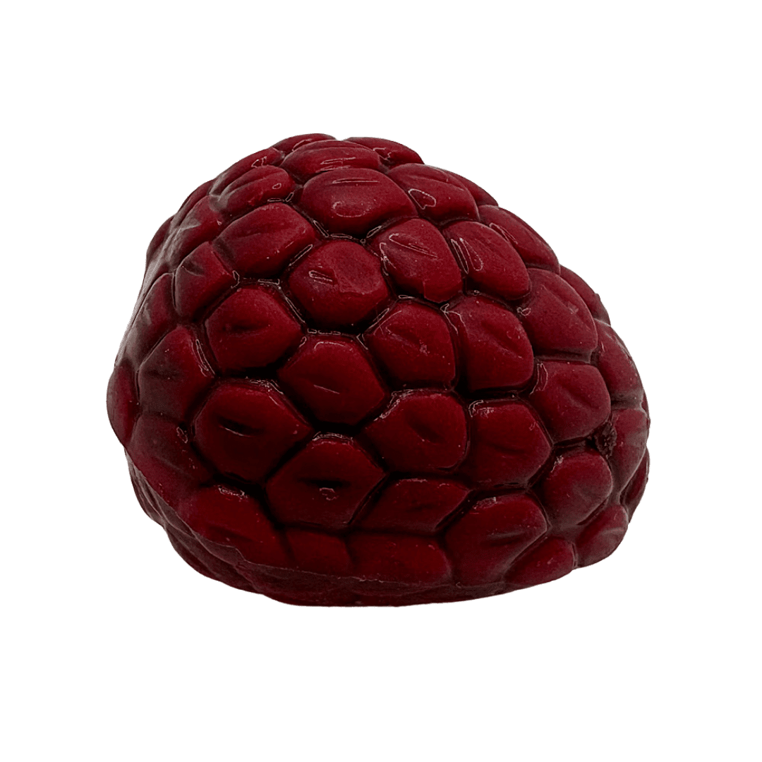 Plain Raspberry Ganache shaped like a real raspberry